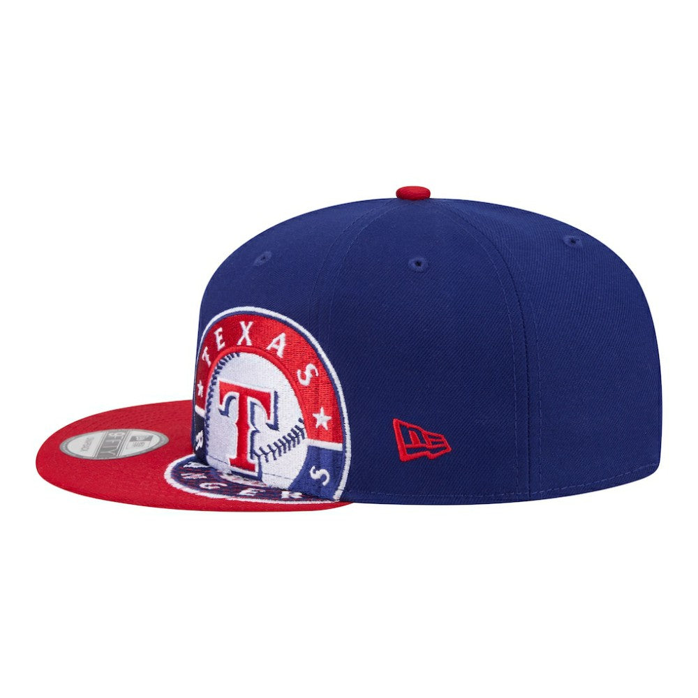 Texas Rangers New Era Stretched Two-Tone 9FIFTY Adjustable Hat - Royal/Red Hats