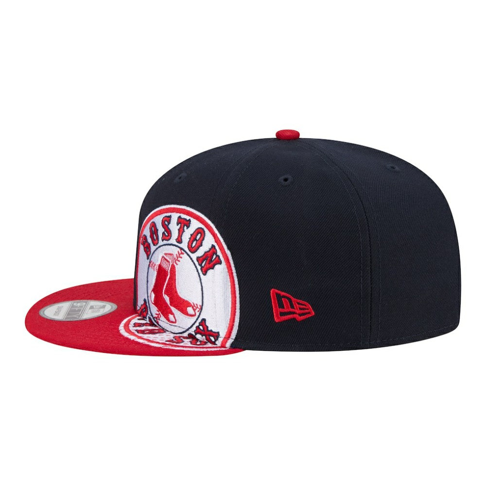 Boston Red Sox New Era Stretched Two-Tone 9FIFTY Adjustable Hat - Navy/Red Hats