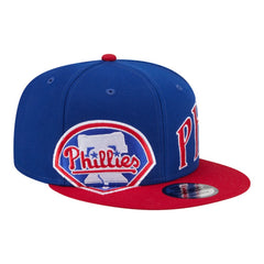 Philadelphia Phillies New Era Stretched Two-Tone 9FIFTY Adjustable Hat - Royal/Red Hats