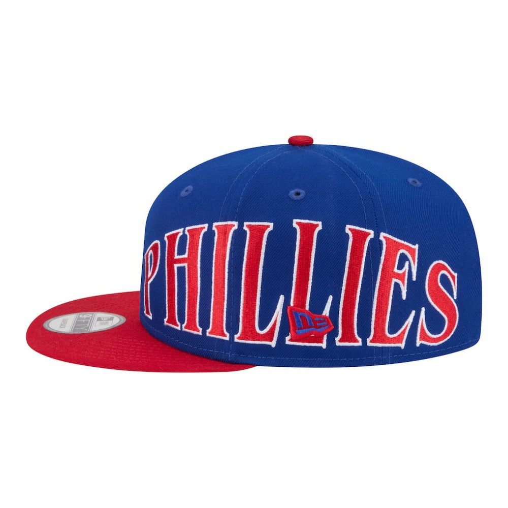 Philadelphia Phillies New Era Stretched Two-Tone 9FIFTY Adjustable Hat - Royal/Red Hats