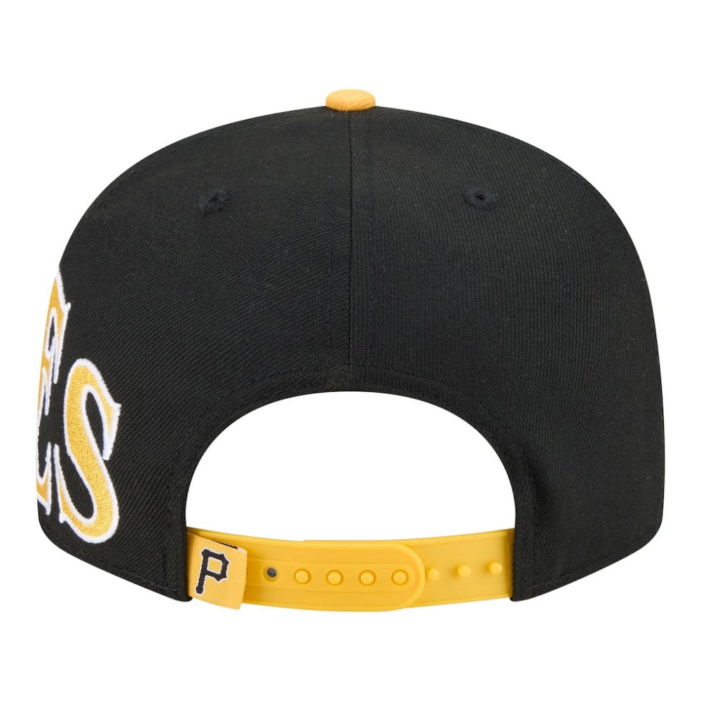 Pittsburgh Pirates New Era Stretched Two-Tone 9FIFTY Adjustable Hat - Black/Gold Hats