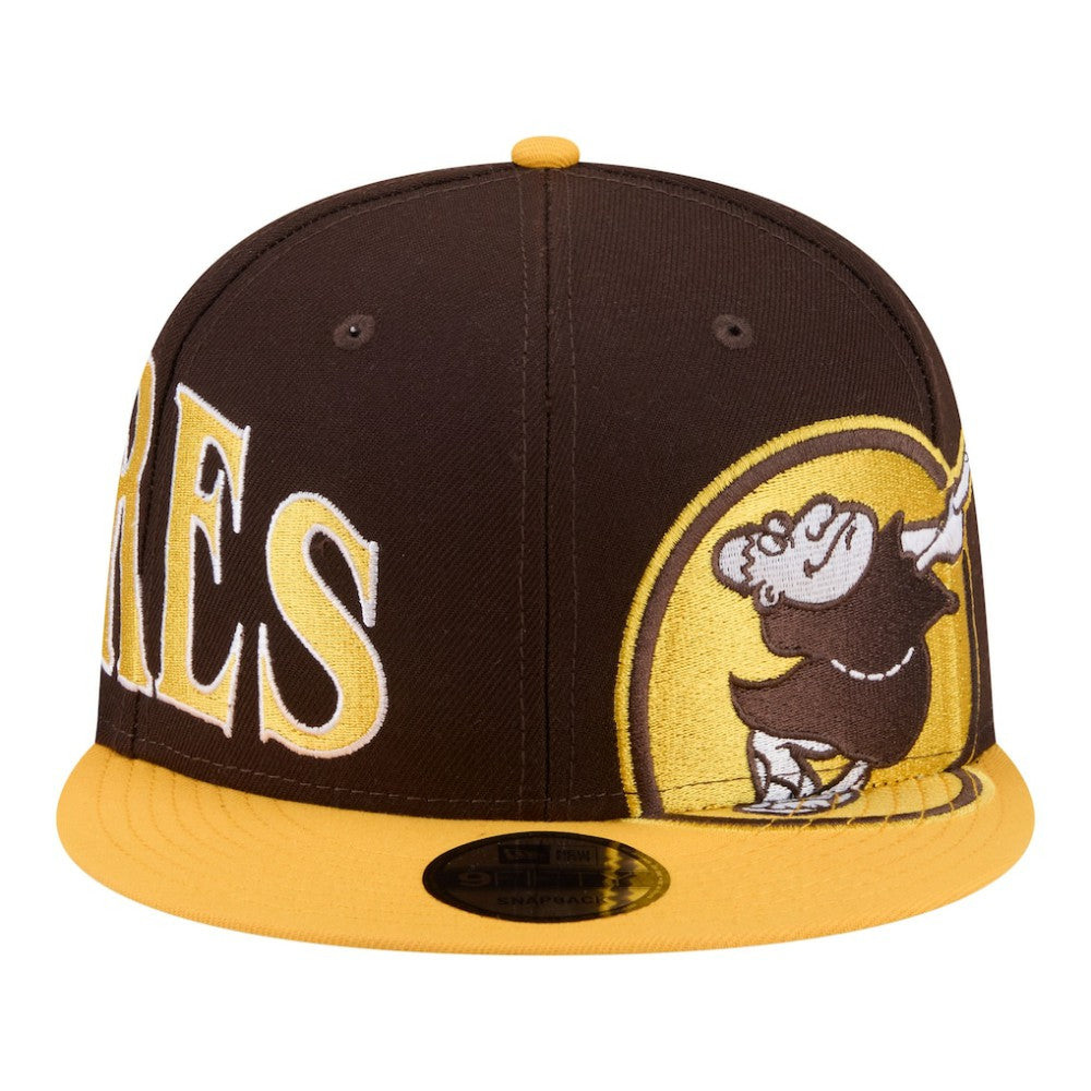 San Diego Padres New Era Stretched Two-Tone 9FIFTY Adjustable Hat - Brown/Gold Hats