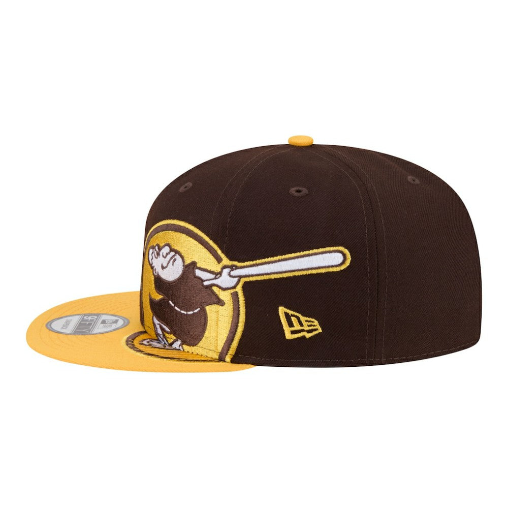 San Diego Padres New Era Stretched Two-Tone 9FIFTY Adjustable Hat - Brown/Gold Hats
