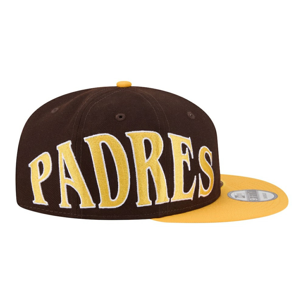 San Diego Padres New Era Stretched Two-Tone 9FIFTY Adjustable Hat - Brown/Gold Hats