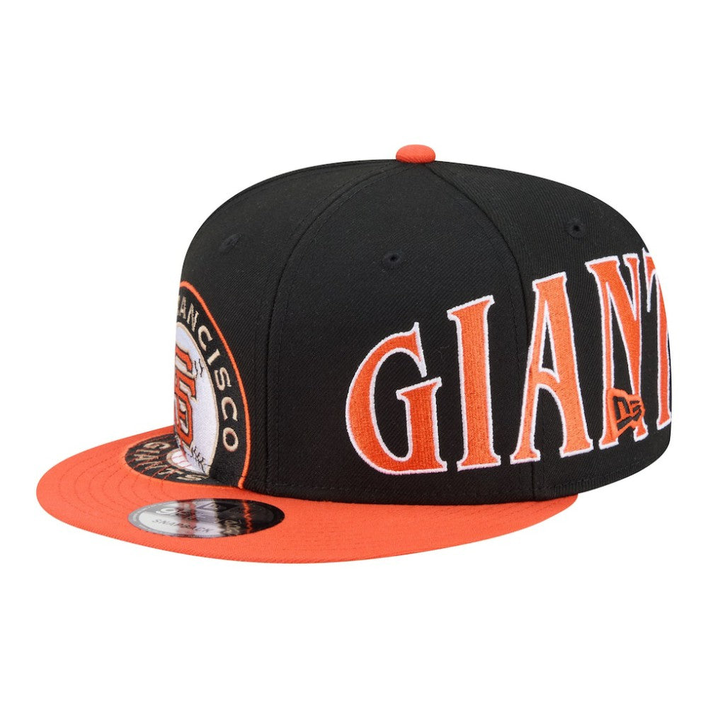 San Francisco Giants New Era Stretched Two-Tone 9FIFTY Adjustable Hat - Black/Orange Hats