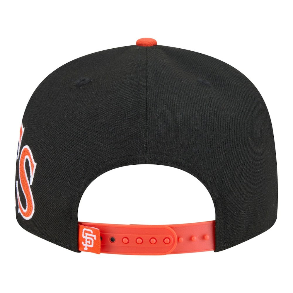 San Francisco Giants New Era Stretched Two-Tone 9FIFTY Adjustable Hat - Black/Orange Hats
