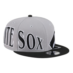 Chicago White Sox New Era Stretched Two-Tone 9FIFTY Adjustable Hat - Gray/Black Hats