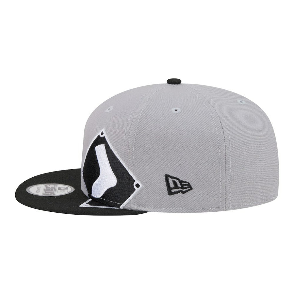 Chicago White Sox New Era Stretched Two-Tone 9FIFTY Adjustable Hat - Gray/Black Hats