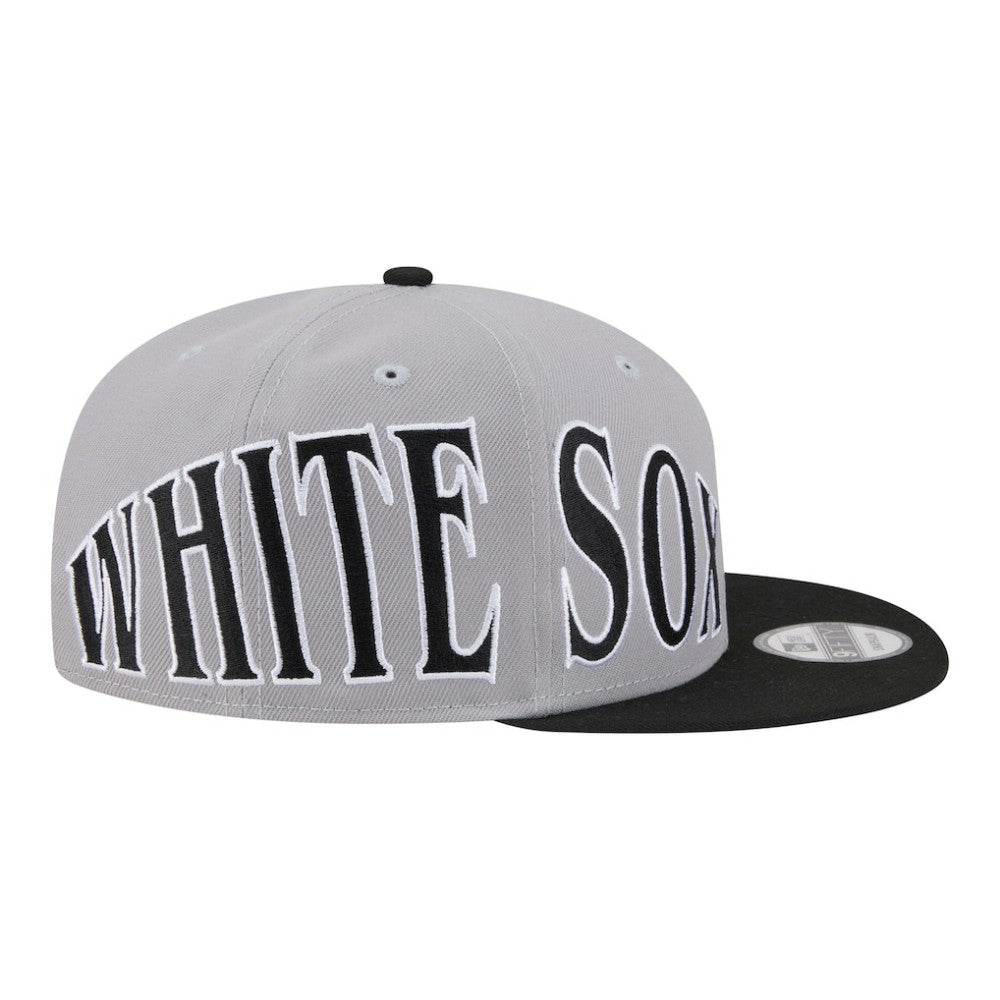 Chicago White Sox New Era Stretched Two-Tone 9FIFTY Adjustable Hat - Gray/Black Hats