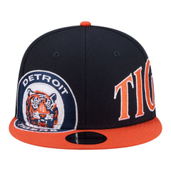 Detroit Tigers New Era Stretched Two-Tone 9FIFTY Adjustable Hat - Navy/Orange Hats