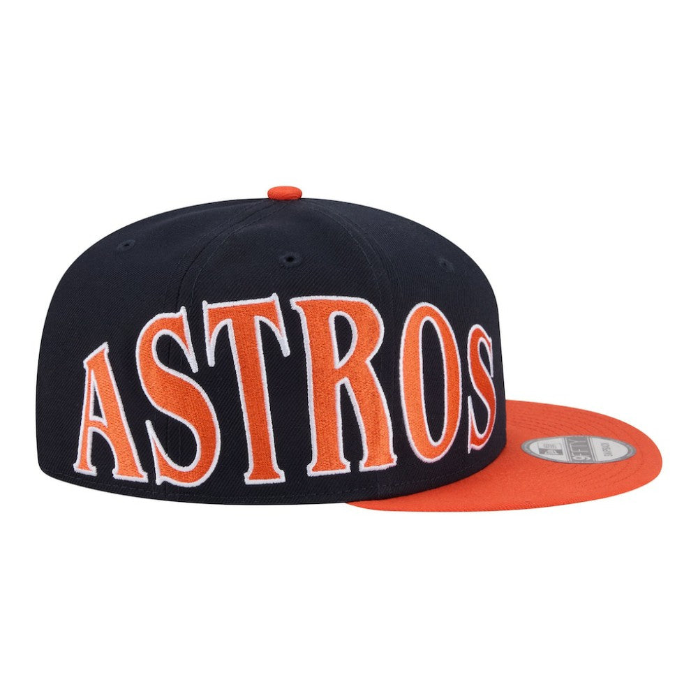 Houston Astros New Era Stretched Two-Tone 9FIFTY Adjustable Hat - Navy/Orange Hats