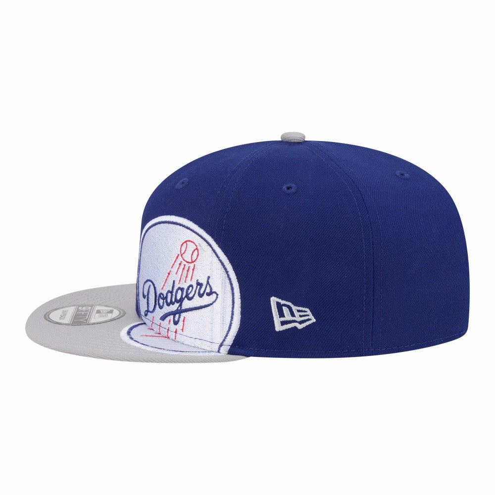 Los Angeles Dodgers New Era Stretched Two-Tone 9FIFTY Adjustable Hat - Royal/Gray Hats