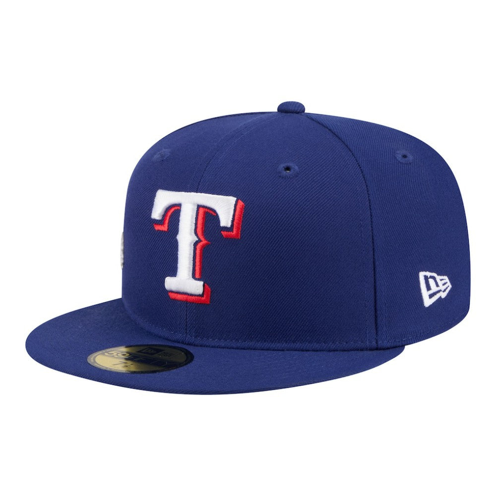 Texas Rangers New Era City Patch 59FIFTY Fitted Hat - Royal Hats