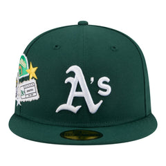 Athletics New Era City Patch 59FIFTY Fitted Hat - Green Hats