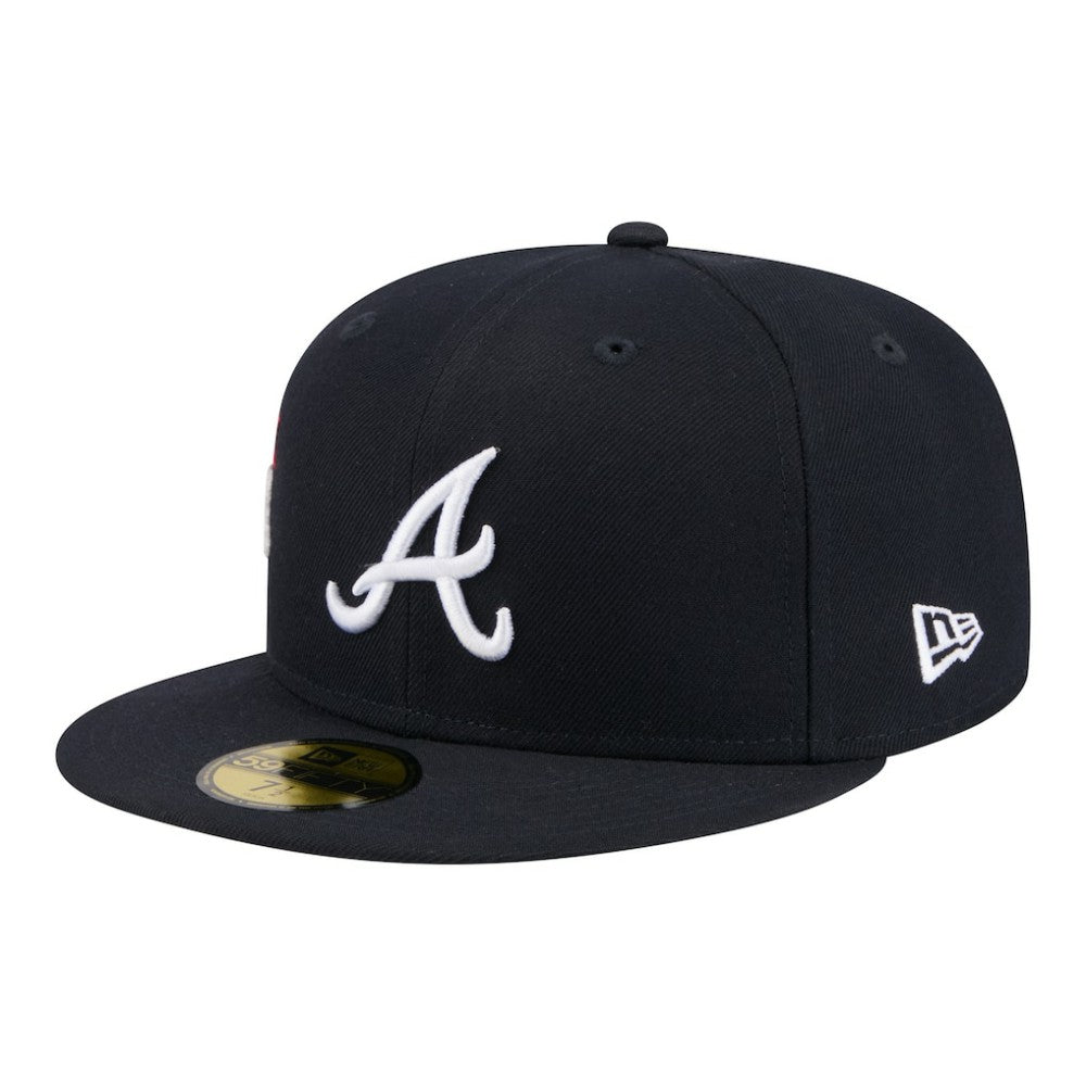 Atlanta Braves New Era City Patch 59FIFTY Fitted Hat - Navy Hats