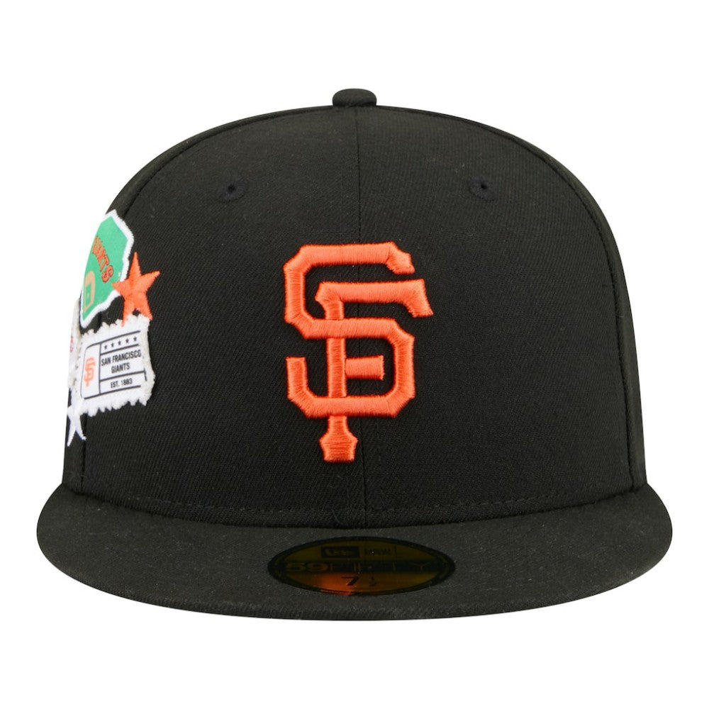 San Francisco Giants New Era City Patch 59FIFTY Fitted Hat - Black Hats