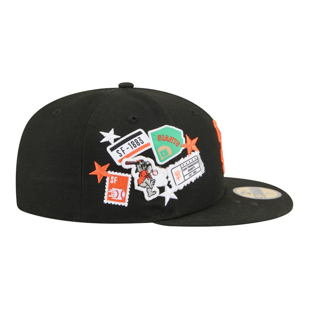 San Francisco Giants New Era City Patch 59FIFTY Fitted Hat - Black Hats