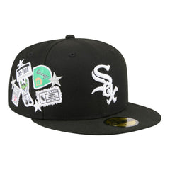 Chicago White Sox New Era City Patch 59FIFTY Fitted Hat - Black Hats