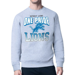 Detroit Lions Starter Comic Style Sweatshirt - Gray Sweatshirts