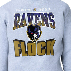 Baltimore Ravens Starter Comic Style Sweatshirt - Gray Sweatshirts