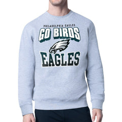 Philadelphia Eagles Starter Comic Style Sweatshirt - Gray Sweatshirts