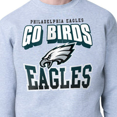 Philadelphia Eagles Starter Comic Style Sweatshirt - Gray Sweatshirts