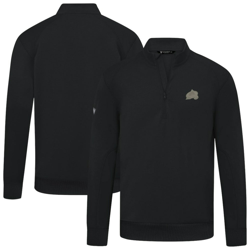 Colorado Avalanche Levelwear Copper Upright Quarter-Zip Pullover - Black | US 203415633