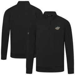 Minnesota Wild Levelwear Copper Upright Quarter-Zip Pullover - Black | US 203415635