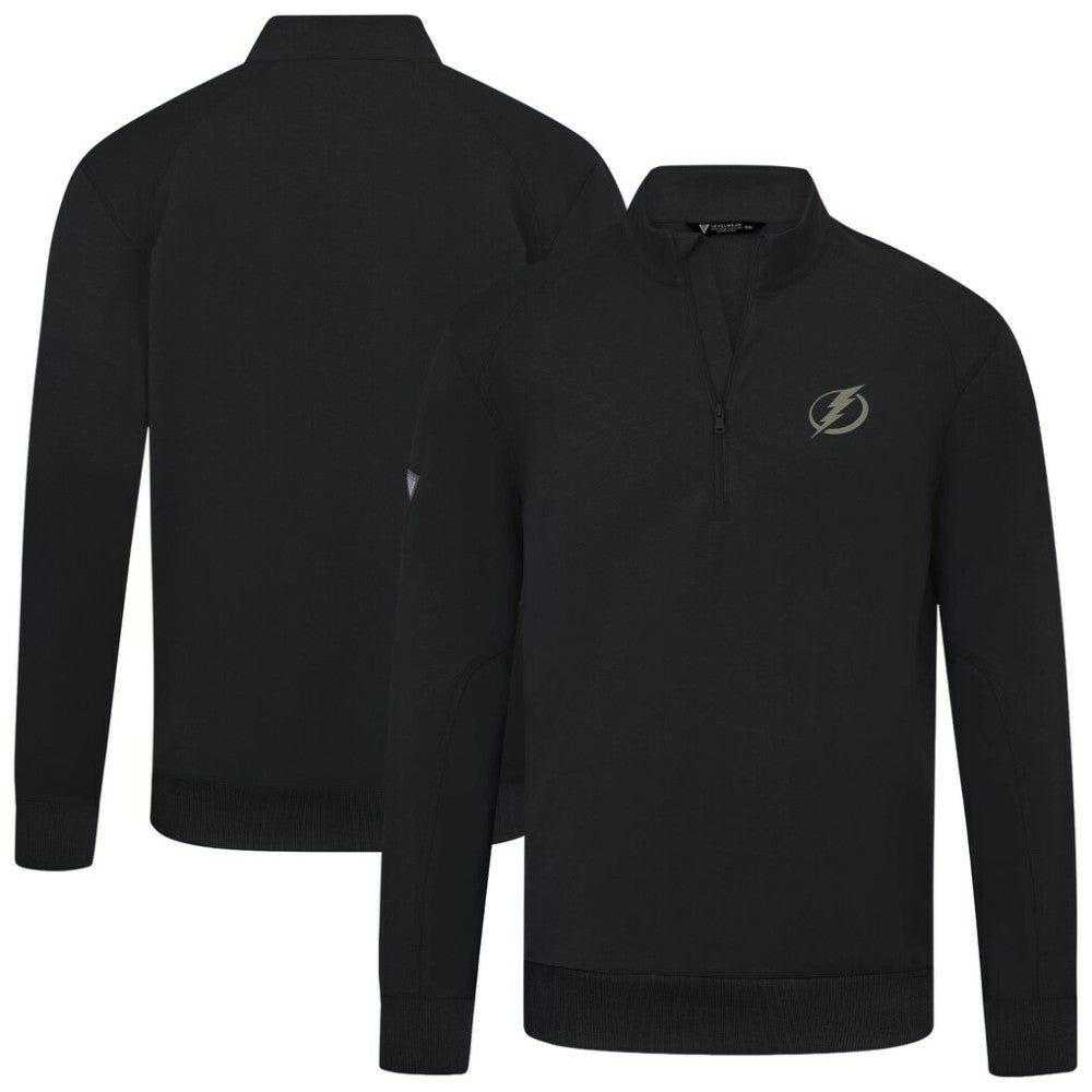 Tampa Bay Lightning Levelwear Copper Upright Quarter-Zip Pullover - Black | US 203415641