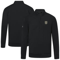 Vegas Golden Knights Levelwear Copper Upright Quarter-Zip Pullover - Black | US 203415643