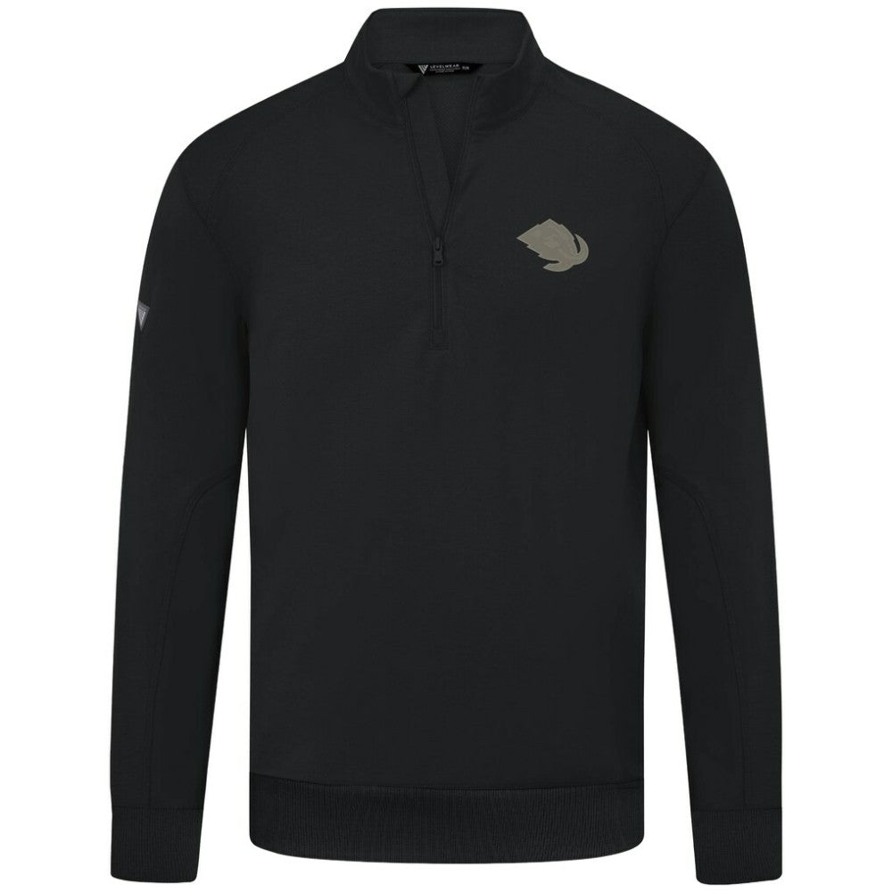 Utah Mammoth Levelwear Copper Upright Quarter-Zip Pullover - Black | US 203415645