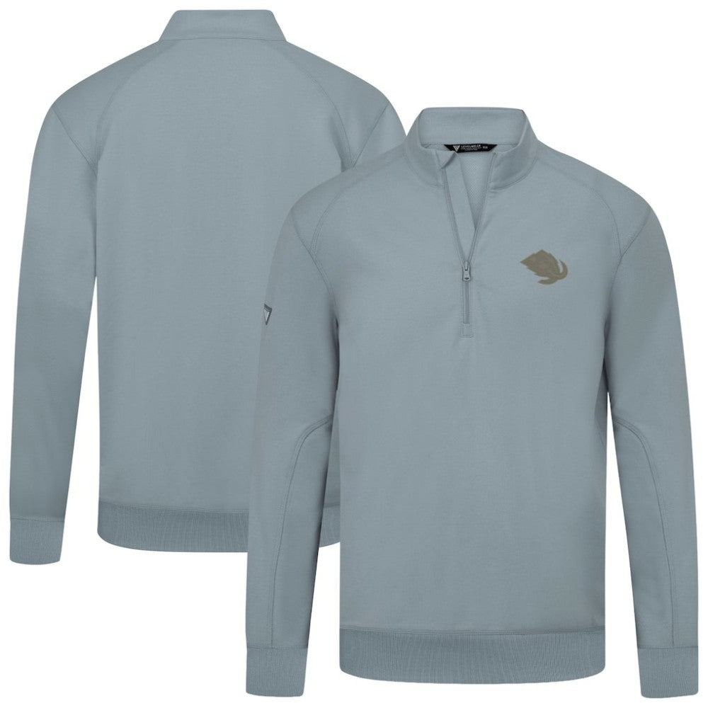 Utah Mammoth Levelwear Copper Upright Quarter-Zip Pullover - Gray | US 203415646