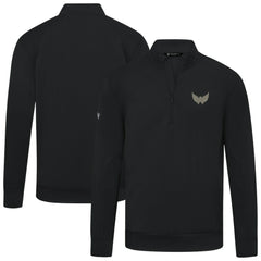 Washington Capitals Levelwear Copper Upright Quarter-Zip Pullover - Black | US 203415649