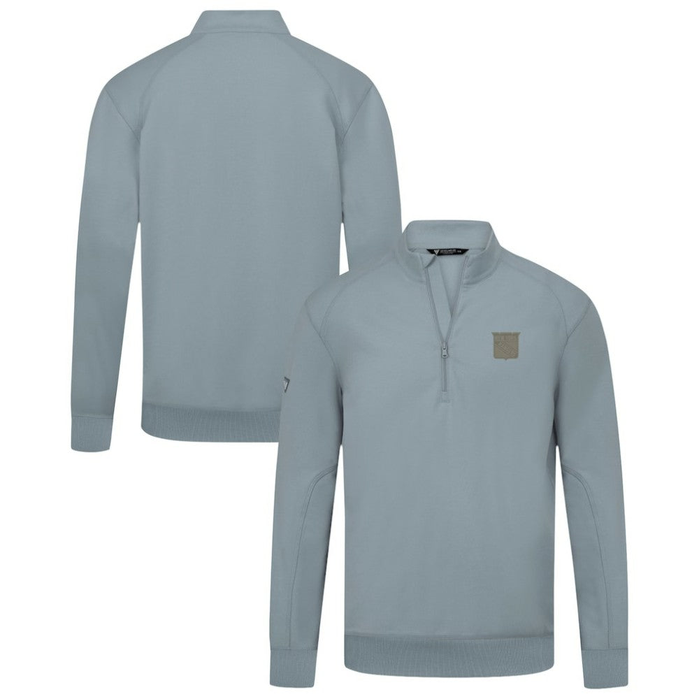 New York Rangers Levelwear Copper Upright Quarter-Zip Pullover - Gray | US 203415661