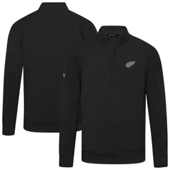 Detroit Red Wings Levelwear Copper Upright Quarter-Zip Pullover - Black | US 203415668