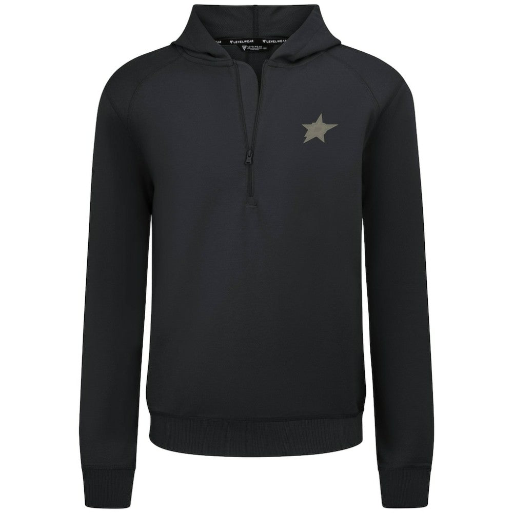 Dallas Stars Levelwear Technic Quarter-Zip Pullover Hoodie - Black | US 203415689