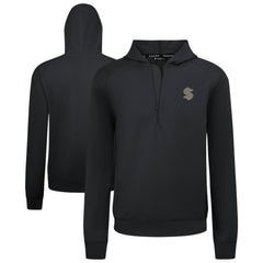 Seattle Kraken Levelwear Technic Quarter-Zip Pullover Hoodie - Black | US 203415697