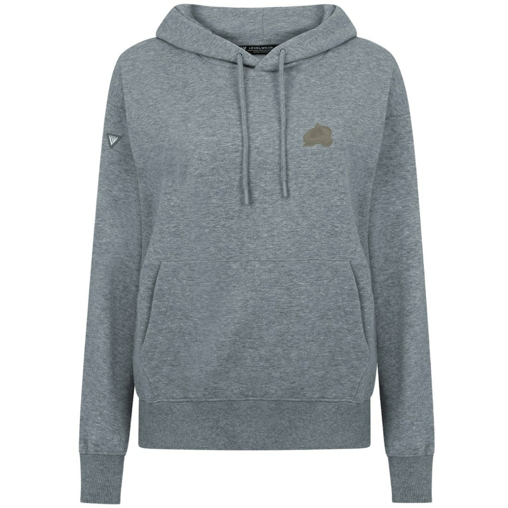 Colorado Avalanche Levelwear Women's Adorn Copper Hoodie - Gray | US 203415722