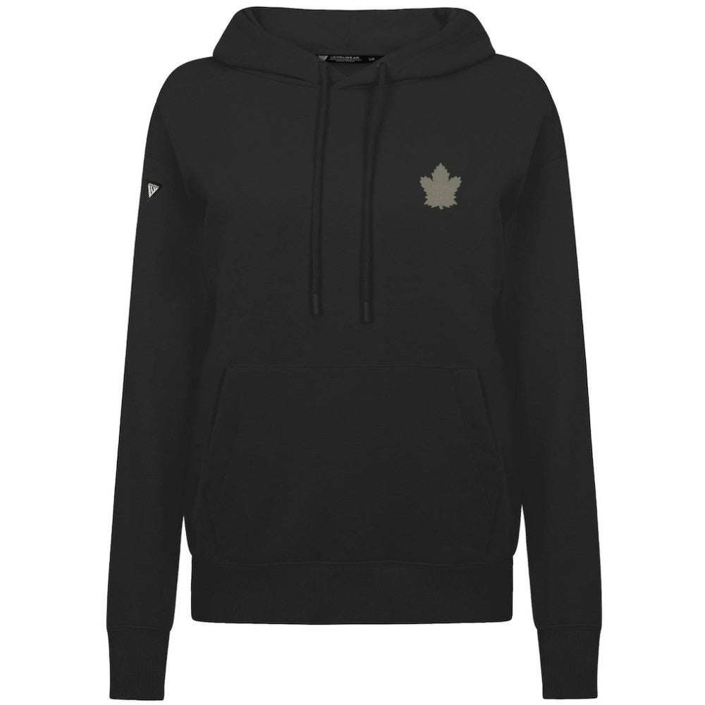 Toronto Maple Leafs Levelwear Women's Adorn Copper Hoodie - Black | US 203415732