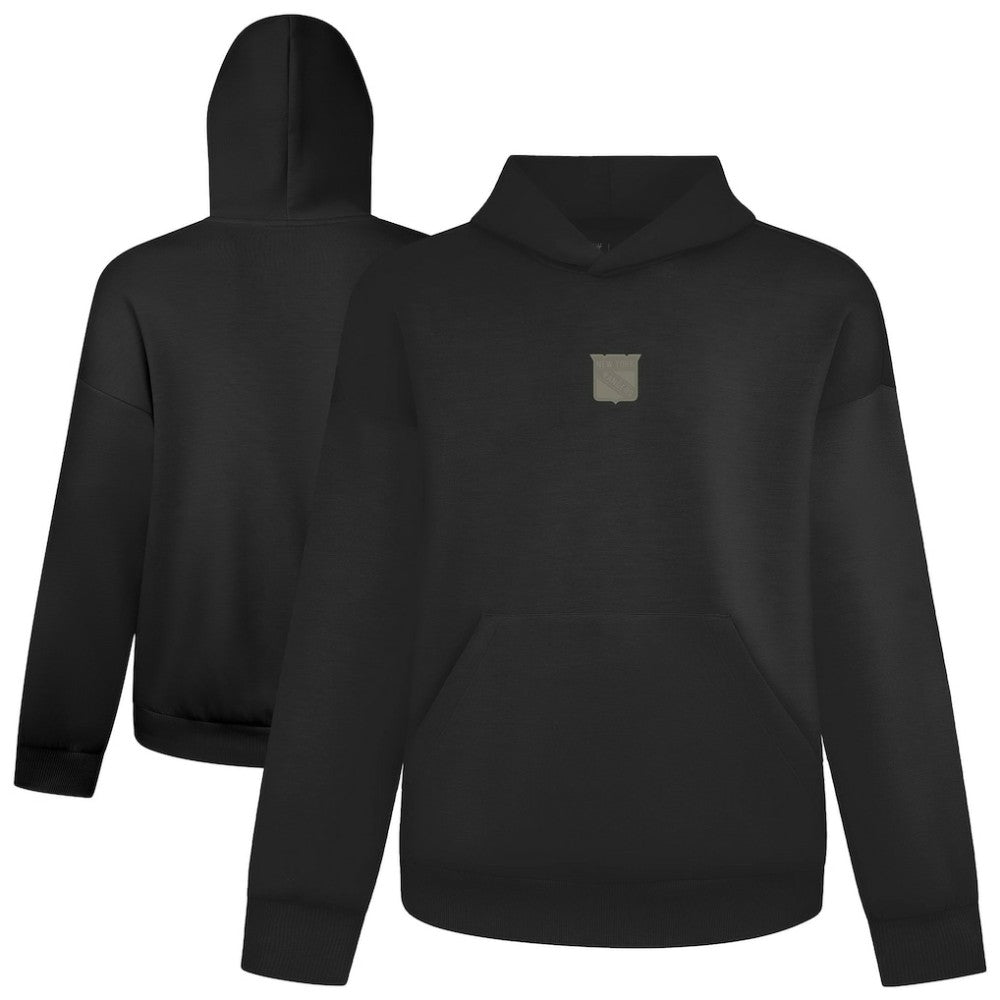 New York Rangers Levelwear Luxe Signature Copper Hoodie - Black | US 203415840