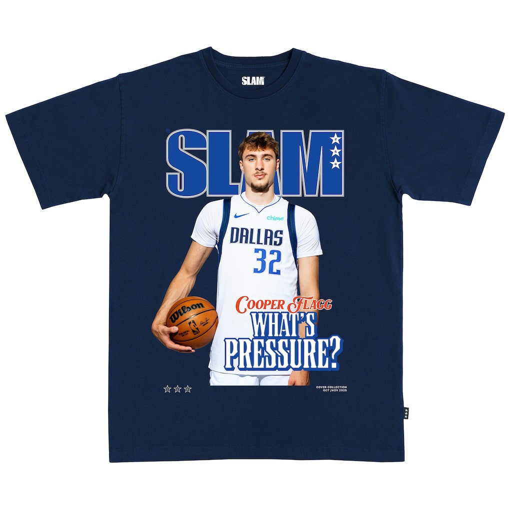 Cooper Flagg Dallas Mavericks SLAM Unisex Cover T-Shirt Navy outlet