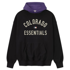 Colorado Rockies Fear of God x MLB Sport Fit Hoodie - Heather Black/Purple Hoodies