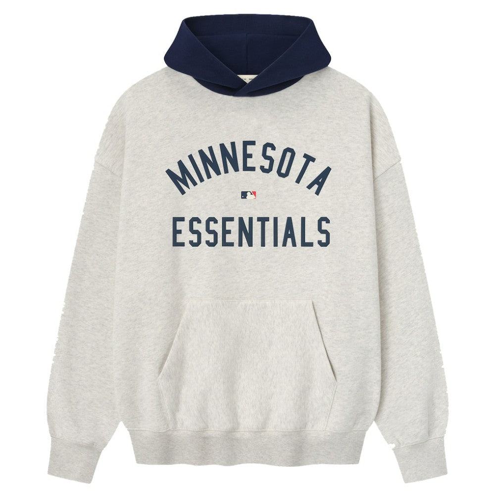 Minnesota Twins Fear of God x MLB Sport Fit Hoodie - Light Heather Gray/Navy Hoodies