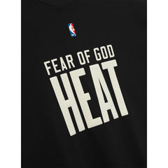 Miami Heat Fear of God x NBA Unisex 90s T-Shirt Heather Black