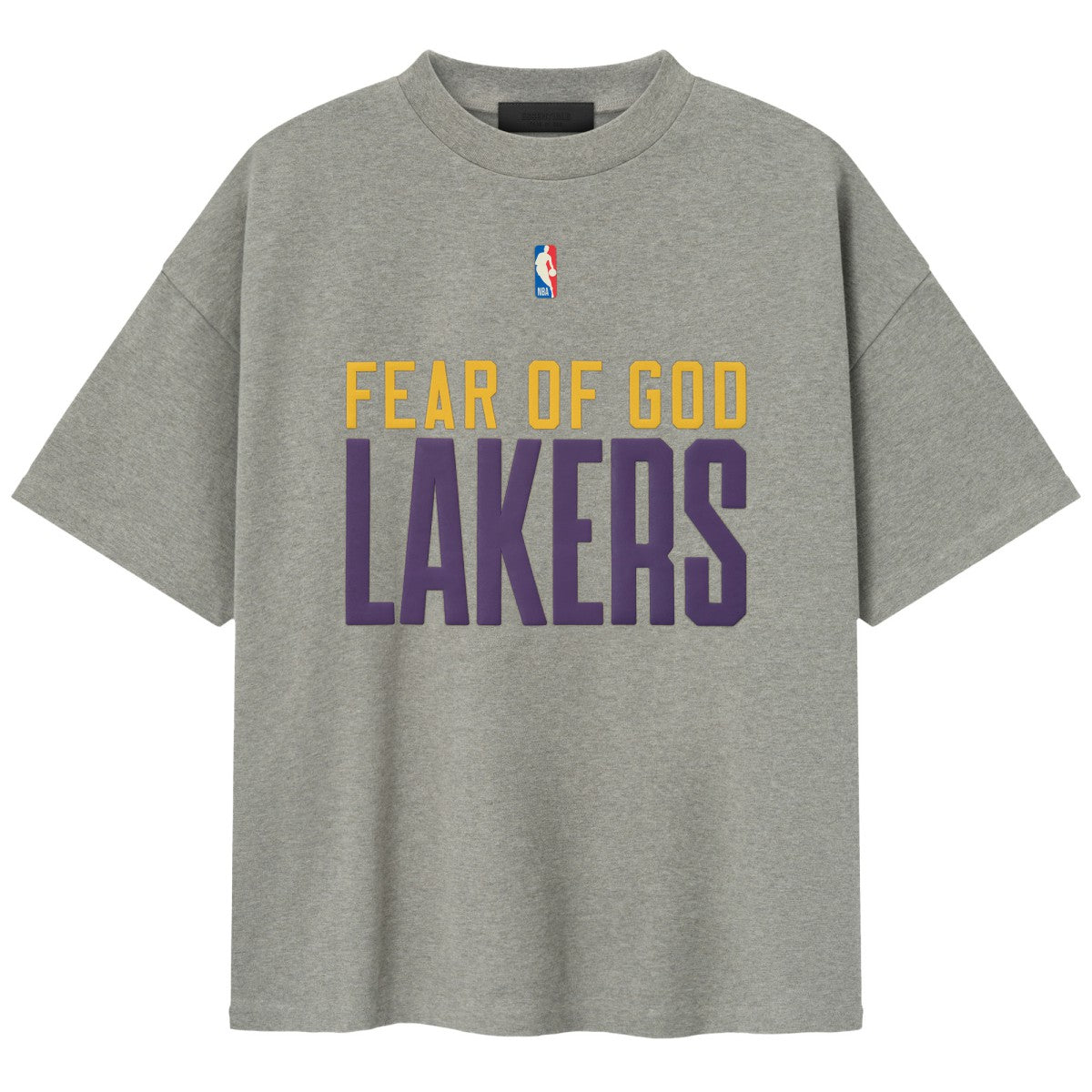 Los Angeles Lakers Fear of God x NBA Unisex 90s T-Shirt Heather Gray outlet