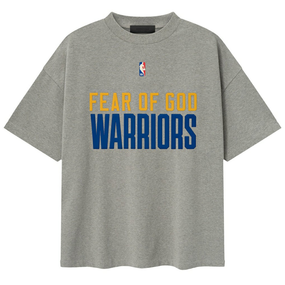 Golden State Warriors Fear of God x NBA Unisex 90s T-Shirt Heather Gray