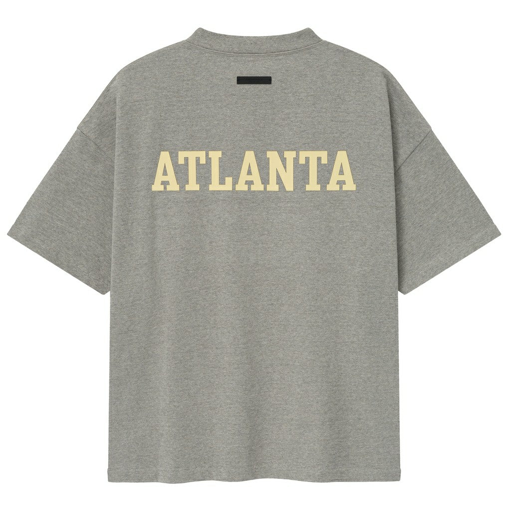 Atlanta Hawks Fear of God x NBA Unisex 90s T-Shirt Heather Gray