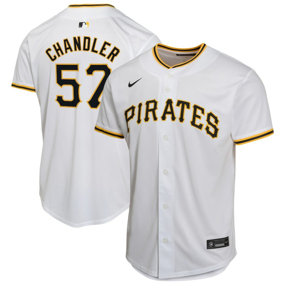 Bubba Chandler Pittsburgh Pirates Nike Youth Home Player Game Jersey - White Jerseys