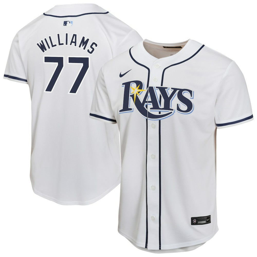 Carson Williams Tampa Bay Rays Nike Youth Home Player Game Jersey - White Jerseys