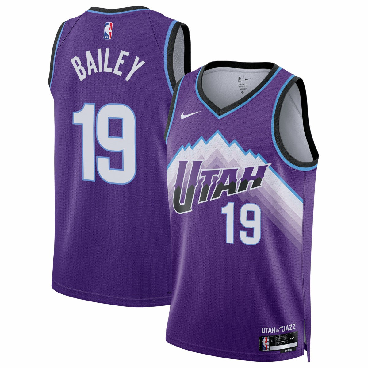 Ace Bailey Utah Jazz Unisex Swingman Jersey Icon Edition Purple - Nike